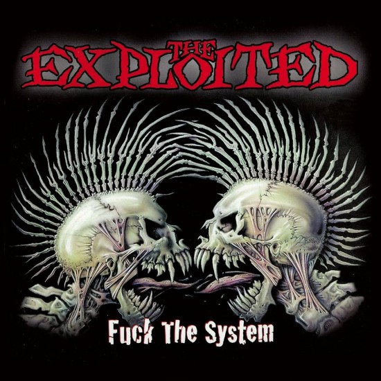 THE EXPLOITED - FUCK THE SYSTEM (GATEFOLD, 2LP CLEAR WITH RED & BLACK SPLATTER VINYL)