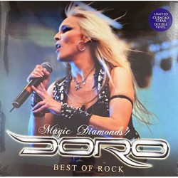 DORO - MAGIC DIAMONDS - BEST OF ROCK (GATEFOLD, 2LP CURACAO CLEAR VINYL)