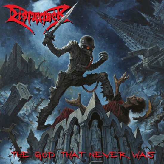 DISMEMBER - THE GOD THAT NEVER WAS (BLUE AND RED VINYL)
