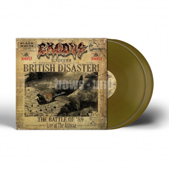 EXODUS - BRITISH DISASTER: THE BATTLE OF '89 - LIVE AT THE ASTORIA (GATEFOLD, 2LP GOLD VINYL)
