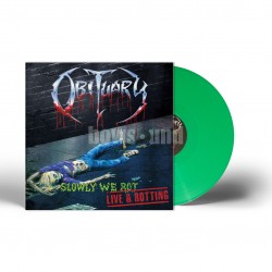 OBITUARY - SLOWLY WE ROT - LIVE AND ROTTING (SLIME GREEN VINYL)