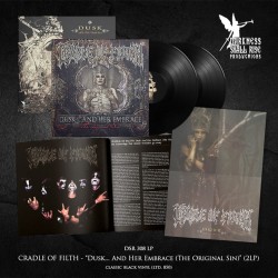 CRADLE OF FILTH - DUSK AND HER EMBRACE - THE ORIGINAL SIN (GATEFOLD, 2LP BLACK VINYL)