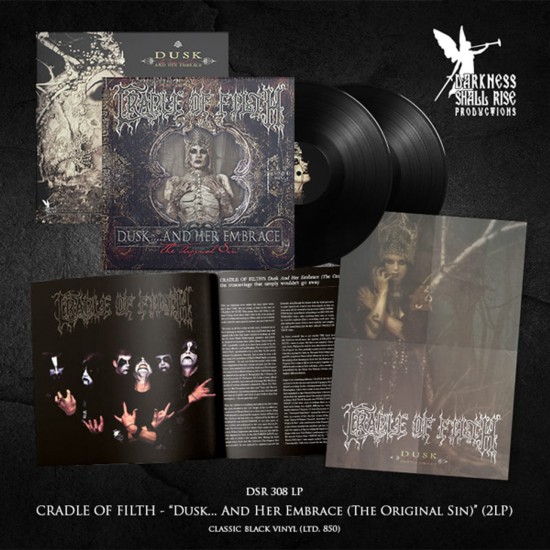 CRADLE OF FILTH - DUSK AND HER EMBRACE - THE ORIGINAL SIN (GATEFOLD, 2LP BLACK VINYL)