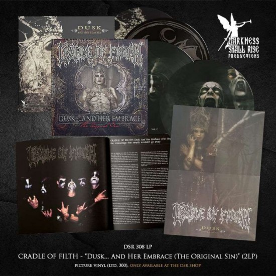 CRADLE OF FILTH - DUSK AND HER EMBRACE - THE ORIGINAL SIN (GATEFOLD, 2LP PICTURE DISC)