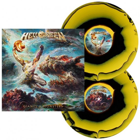 HELLOWEEN - GIANTS & MONSTERS (GATEFOLD, 2LP GIANT BLACK YELOW WITH ETCHING SIDE VINYL)