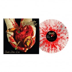 IMPALED - DEATH AFTER LIFE (CRYSTAL CLEAR WITH TRANSPARENT RED SPLATTER VINYL)