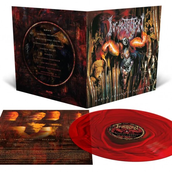 INCANTATION - MORTAL THRONE OF NAZARENE (GATEFOLD BLOOD RED RIPPLE VINYL)