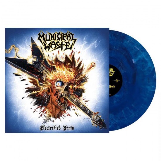 MUNICIPAL WASTE - ELECTRIFIED BRAIN (BLUE MARBLE VINYL) MUNICIPAL WASTE - ELECTRIFIED BRAIN (BLUE MARBLE VINYL)