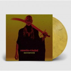 NECROWRETCH - SWORDS OF DAJJAL (CRYSTAL CLEAR, YELLOW AND BLACK MARBLED VINYL)