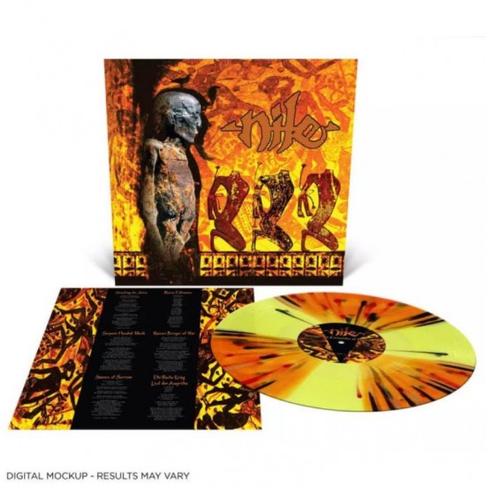 NILE - AMONGST THE CATACOMBS OF NEPHREN KA (YELLOW, ORANGE, BLACK, SILVER AND RED SPLATTER VINYL)