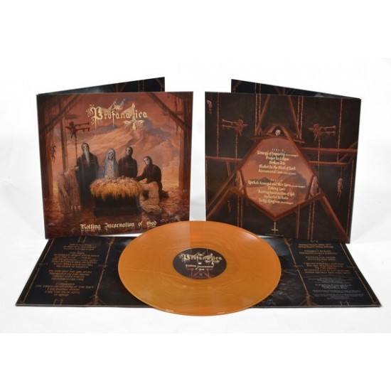 PROFANATICA - ROTTING INCARNATION OF GOD (GATEFOLD GOLD VINYL RED MARBLED) PROFANATICA - ROTTING INCARNATION OF GOD (GATEFOLD GOLD VINYL RED MARBLED)