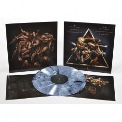 PROFANATICA - WREATHED IN DEAD ANGELS (CLEAR VINYL WITH BLACK AND WHITE MARBLED EFFECT + SILKSCREEN ON B SIDE)