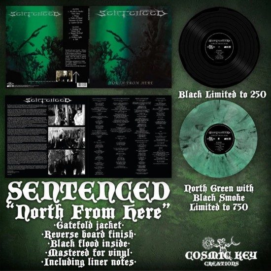 SENTENCED - NORTH FROM HERE (GATEFOLD BLACK VINYL)