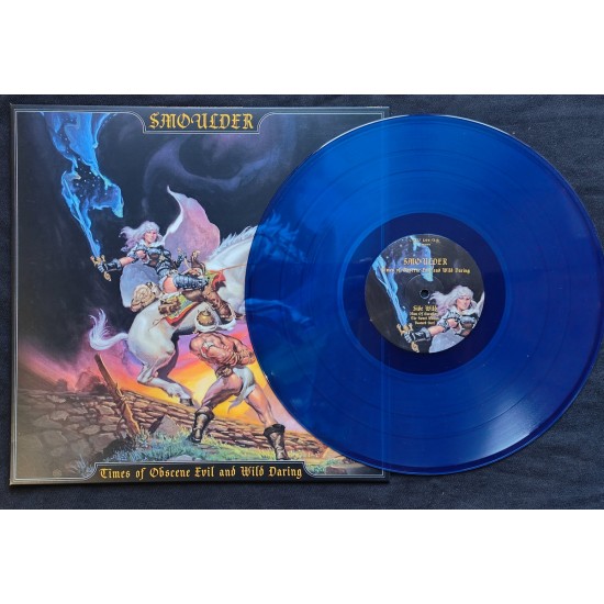 SMOULDER - TIMES OF OBSCENE EVIL AND WILD DARING (BLUE VINYL) SMOULDER - TIMES OF OBSCENE EVIL AND WILD DARING (BLUE VINYL)