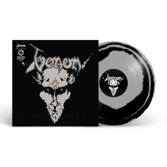 VENOM - BLACK METAL - 40TH ANNIVERSARY LIMITED EDITION (SILVER & BLACK SWIRL VINYL)