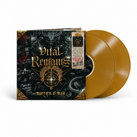 VITAL REMAINS - HORRORS OF HELL  (2LP DAMNATION GOLD  VINYL)