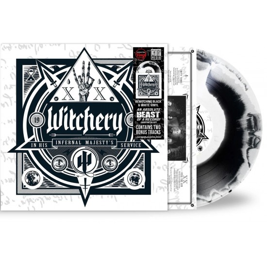 WITCHERY - IN HIS INFERNAL MAJESTY'S SERVICE (BLACK  & WHITE VINYL) 